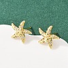 Brass Micro Pave Cubic Zirconia Pendant & Stud Earrings Sets for Women SJEW-F227-01J-G-4