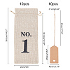 Flax Drawstring Bags ABAG-WH0005-27-2