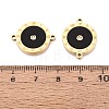 304 Stainless Steel Enamel Connector Charms STAS-Q111-09G-3