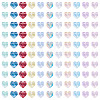110Pcs 11 Colors Transparent Glass Beads GLAA-TA0004-41-2