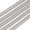 201 Stainless Steel Cuban Link Chains CHS-L017-17C-1