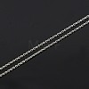 Trendy Unisex Sterling Silver Cable Chains Necklaces X-STER-M034-A-07-4