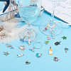 DIY 18Pcs Ocean Style Glass Charms Kits DIY-SC0014-94-5