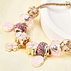 Alloy Enamel European Beads Charm Bracelets BJEW-F495-01G-4
