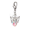 Heart Angel Glass Pendant Decoration HJEW-JM01980-01-1