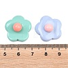 Opaque Resin Cabochons RESI-L051-05-3