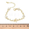 Brass Micro Pave Cubic Zirconia Link Chain Bracelets for Women BJEW-C156-04E-04G-5