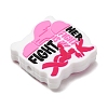 Awareness Ribbon Theme Silicone Beads SL-CBAD2AE-01B-03-2