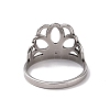 201 Stainless Steel Crown Finger Ring RJEW-J051-41P-3