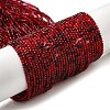 Transparent Glass Beads Strands X-GLAA-H027-01C-1