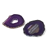 Natural Druzy Agate Slice Cabochons G-F826-E04-2