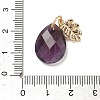Natural Amethyst Pendants G-K422-02KCG-03-3