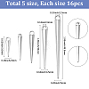 80Pcs 5 Styles Alloy Pendants FIND-SC0023-56-2