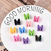 UV Plating Opaque Acrylic European Beads OACR-M027-03M-1