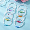 Children's Day Imitated Pearl Acrylic Beads Stretch Bracelets X-BJEW-JB13538-1