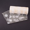 Snowflake Deco Mesh Ribbons OCOR-P010-G02-2