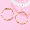 Ion Plating(IP) 304 Stainless Steel Hoop Earrings X-EJEW-N0016-11G-E-5
