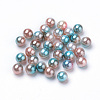 Rainbow Acrylic Imitation Pearl Beads OACR-R065-4mm-A09-1