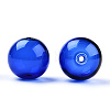 Transparent Blow High Borosilicate Glass Globe Beads X-GLAA-T003-09F-1