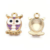 Alloy Enamel Pendants X-ENAM-S119-014D-1
