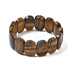 Natural Tiger Eye Beads Stretch Bracelets for Women Men BJEW-I323-02E-4