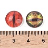 Half Round/Dome Dragon Eye Printed Glass Cabochons X-GGLA-A002-12mm-AB-3