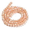 Opaque Solid Color Electroplate Glass Beads Strands LS-EGLA-A039-P4mm-B06-2