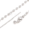 3MM Brass Ball Chain Bracelet Making KK-D238-03P-02-2