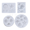 4Pcs 4 Style Pendant Silicone Molds DIY-BG0001-48-1