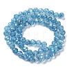 Transparent Electroplate Glass Beads Strands EGLA-F160-02C-2