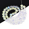 Transparency Electroplate Glass Beads Strands GLAA-T023-38A-01-2