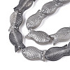 Frosted Glass Beads Strands GLAA-T023-40C-01-3