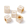 Rack Plating Brass Enamel Beads KK-B060-04G-04M-3