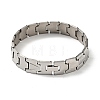 Non-Tarnish 201 Stainless Steel Rectangle Watch Band Bracelet BJEW-H550-01P-2