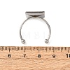 304 Stainless Steel Cuff Rings Components SA-CBA8B85-10E-P-3