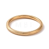 Textured 201 Stainless Steel Simple Thin Finger Ring for Women RJEW-I089-26G-2