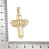Brass Micro Pave Blue Cubic Zirconia Pendants CU-CBA4BAF-02G-3