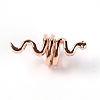 Zinc Alloy Hair Braiding Rings Beads PALLOY-WH0083-29RG-1