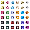 108Pcs 18 Colors Aluminum Beads FALUM-TA0001-01-3