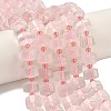 Natural Rose Quartz Beads Strands G-G453-G09-7x12mm-1