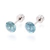 925 Sterling Silver Stud Earrings STER-N016-133A-P-1