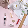 4Pcs Silicone Lipstick Cover Pendant Decorations HJEW-CP0001-41-3
