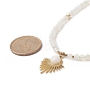 Natural White Moonstone Beaded Necklaces NJEW-JN04226-03-3