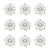 Tibetan Style Alloy Chandelier Components Links TIBE-TAG0001-01-1