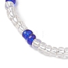 3Pcs Glass Seed Beads & Lampwork & Resin Beads Stretch Bracelets for Women BJEW-MZ00282-5