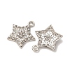 Alloy Pendants with Rhinestone X1-FIND-H051-09P-2