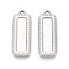304 Stainless Steel Pendant Cabochon Settings STAS-N108-65P-1