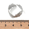 304 Stainless Steel Cuff Open Rings for Women RJEW-L341-02E-P-5
