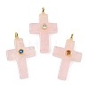 Natural Rose Quartz Pendants G-B180-01G-01-1