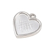 304 Stainless Steel Pendant Cabochon Settings LS-STAS-L313-02P-2